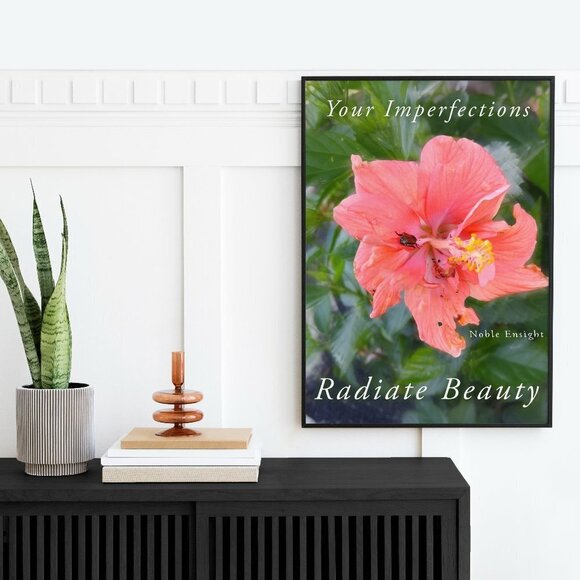 Your Imperfections Radiate‎ Beauty Watercolor Oil Painting Art 20x30 Poster - Picture 6 of 6